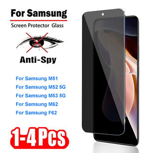 Explore Our  Top-Rated Bargains 1-4Pcs Privacy Protective Tempered Glass for Samsung Galaxy F62 M62 M51 M52 M53 5G Screen Protectors Films Glass – Perfect for Every Occasion