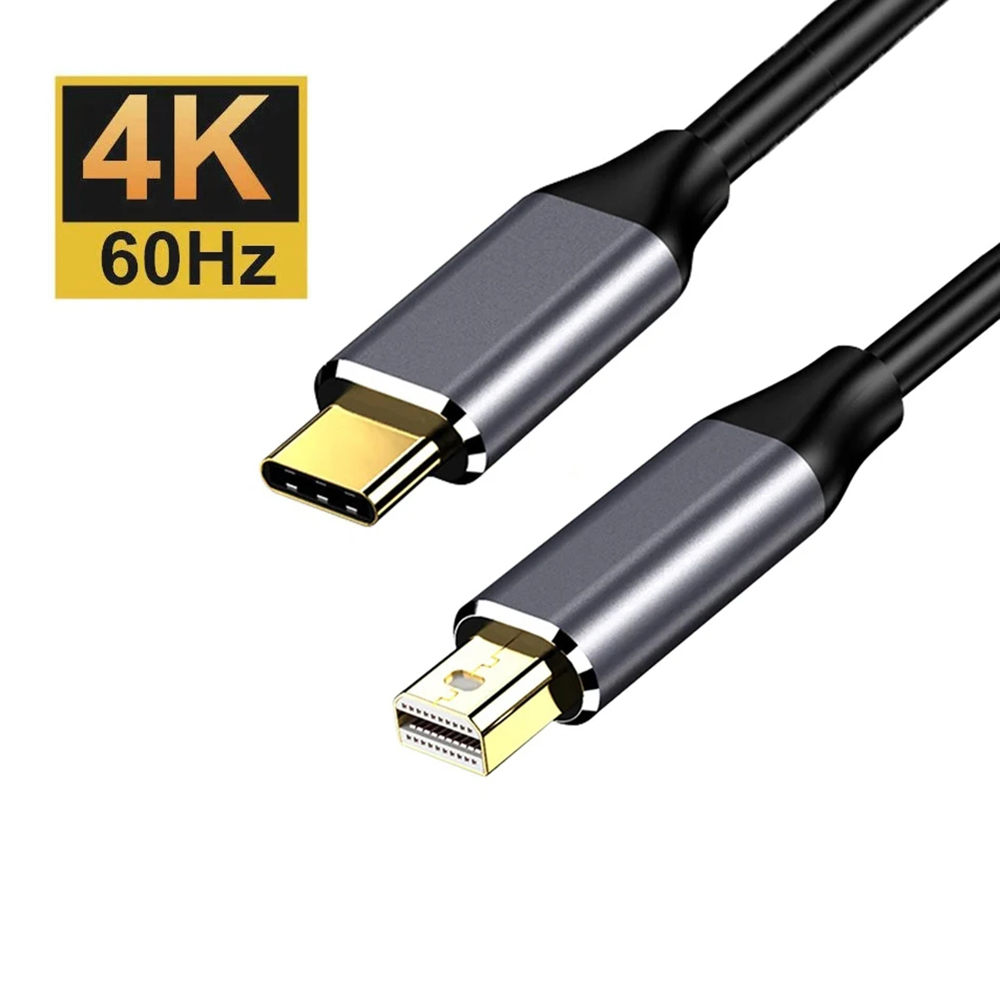  Top Discounts 1.8m Thunderbolt3 USB C to 4K@60Hz Mini DisplayPort(Not Compatible with Thunderbolt 2) Type-C To MiniDP Cable for Laptop Monitor