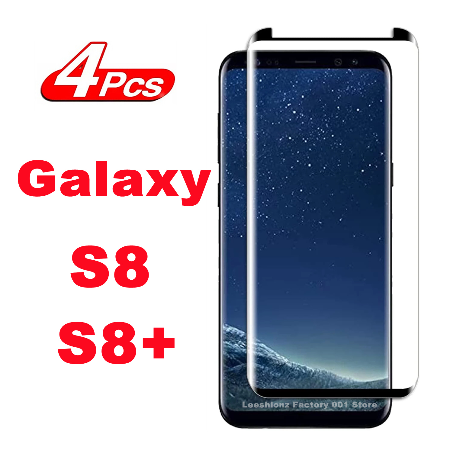 The Price is Right 1/4Pcs 3D Screen Protector Glass For Samsung Galaxy S8 S8 Plus Tempered Glass Film