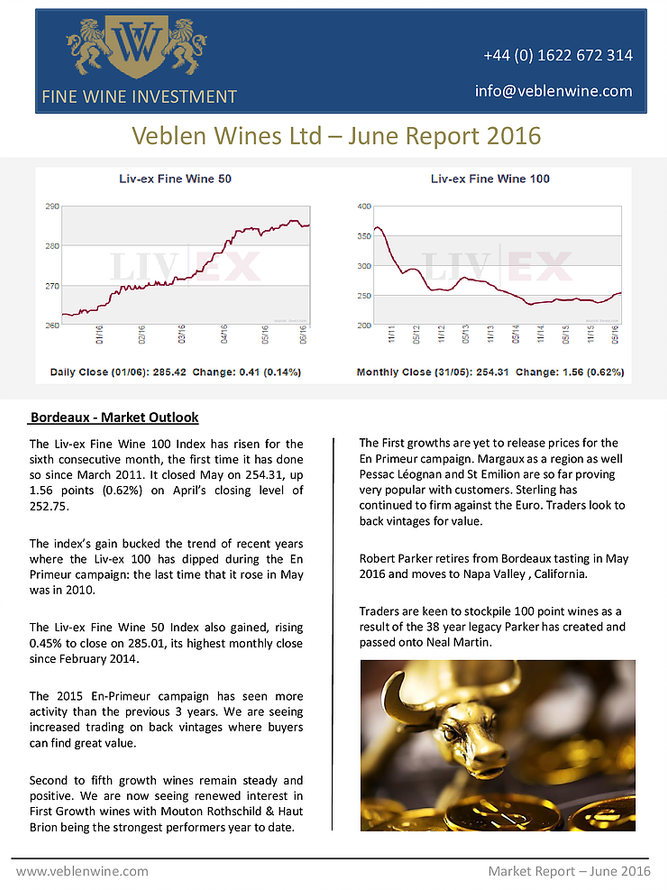 Bordeaux Market Report - June 2016