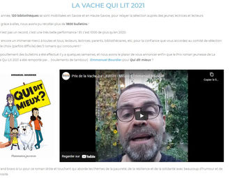 " Qui dit mieux ? " lauréat du prix La vache qui lit.