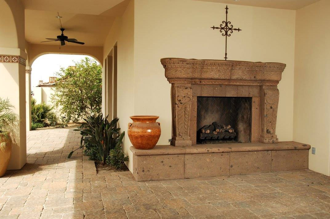 Fireplace Surround Outdoor Living Space