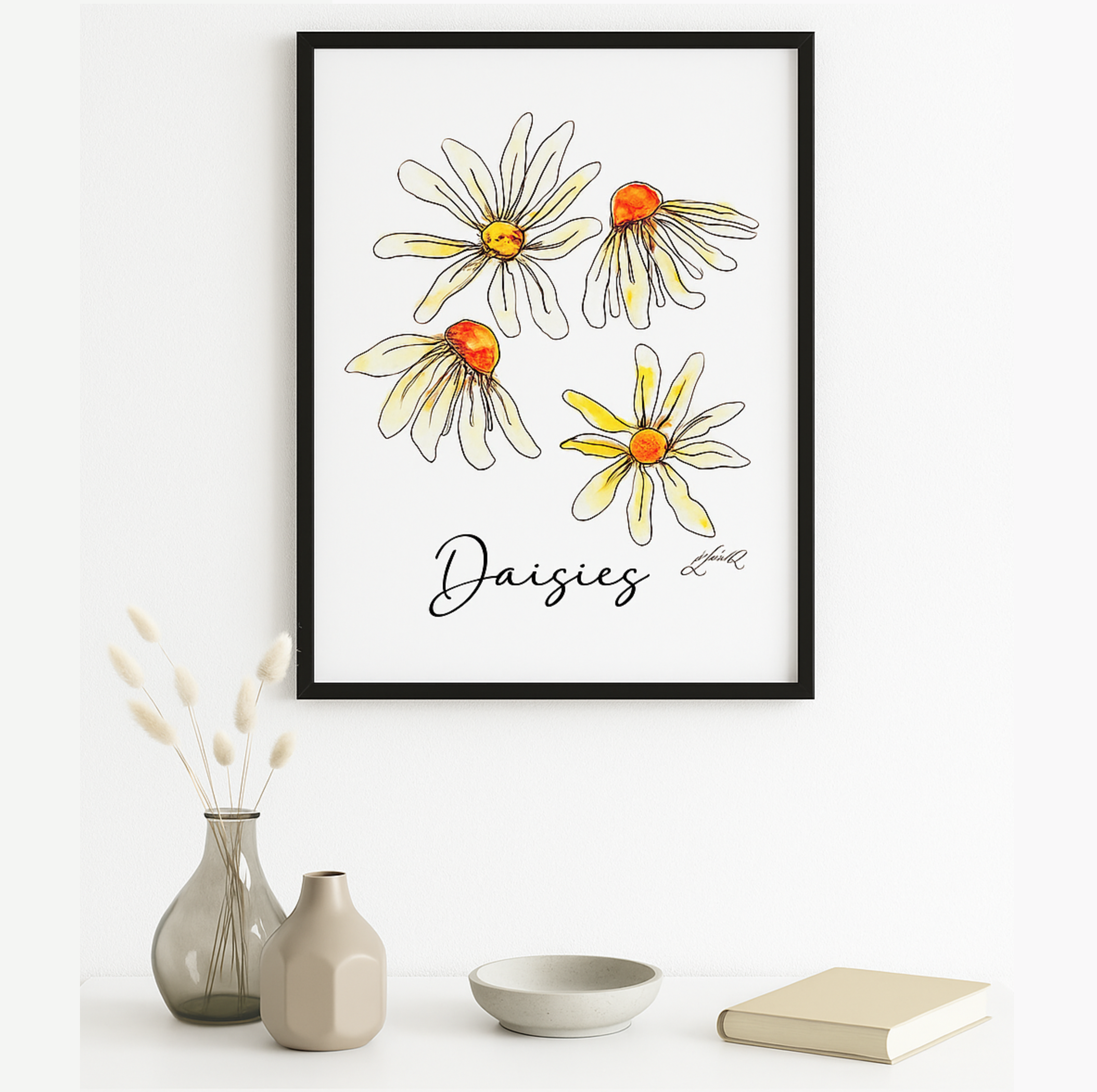 Daisies Print Wall Art