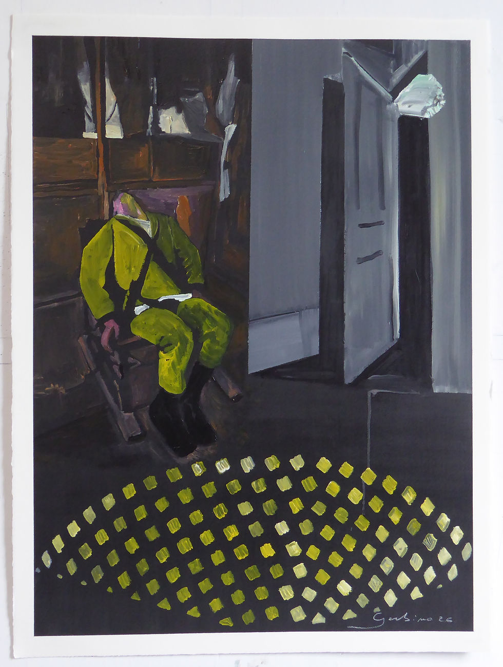 2026 – Oil on Arches paper
30" x 22" (76.2 x 55.8 cm) (GER26-0607)