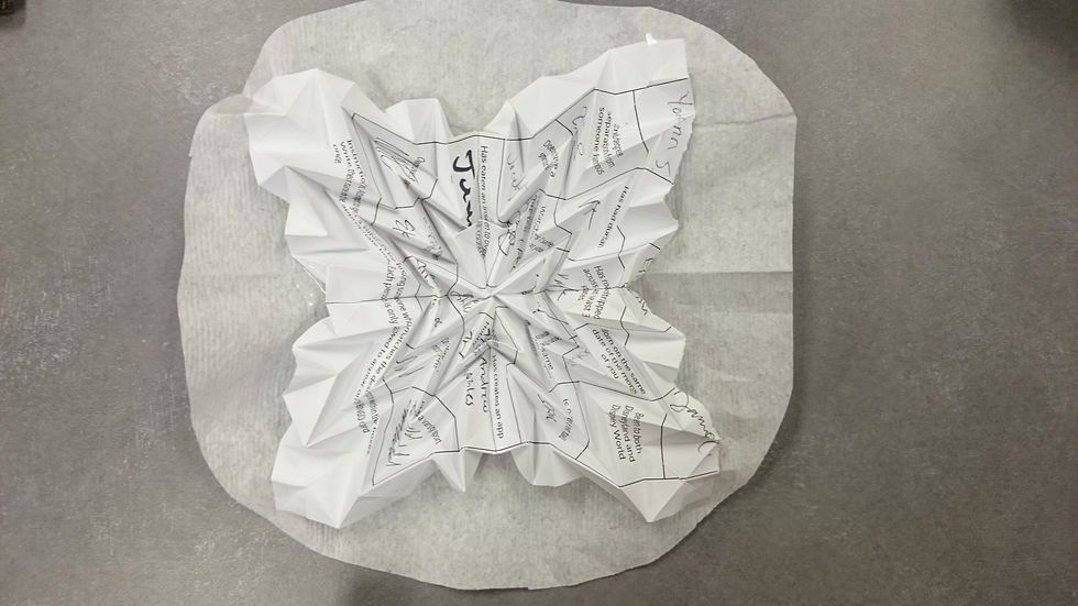 Model using the Miura Pattern