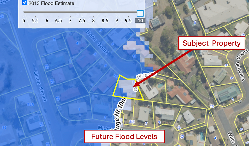 Queensland flood map