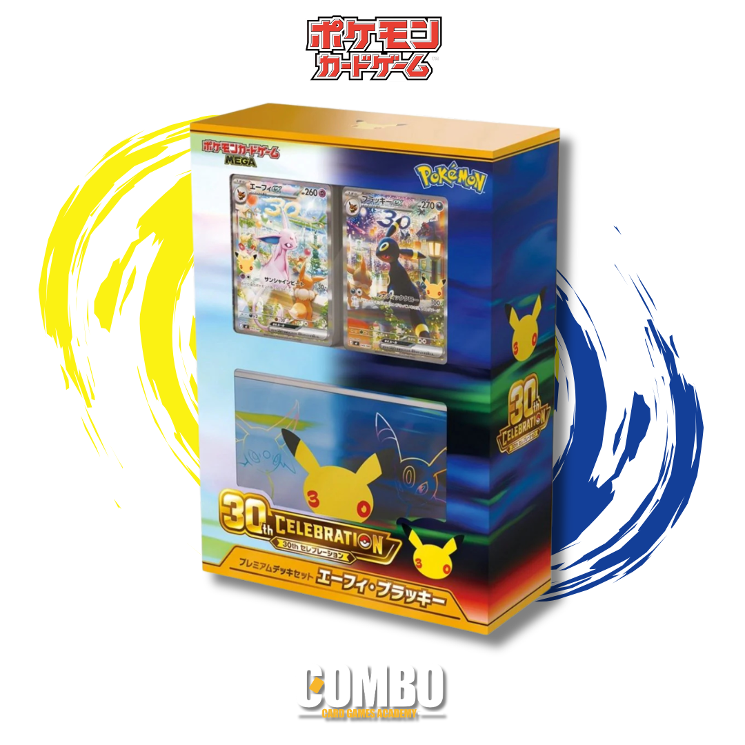 9月20日前到貨 Pokemon TCG 日文版 30th Celebration 頂級牌組組合 太陽伊布 月亮伊布