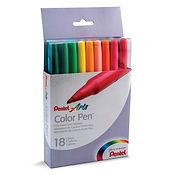 Pentel Arts Colour Pen 2.0mm 18 Colour Set