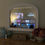 Thumbnail: The Xander Savile Row 'Malaga White' Overmantle Mirror TV