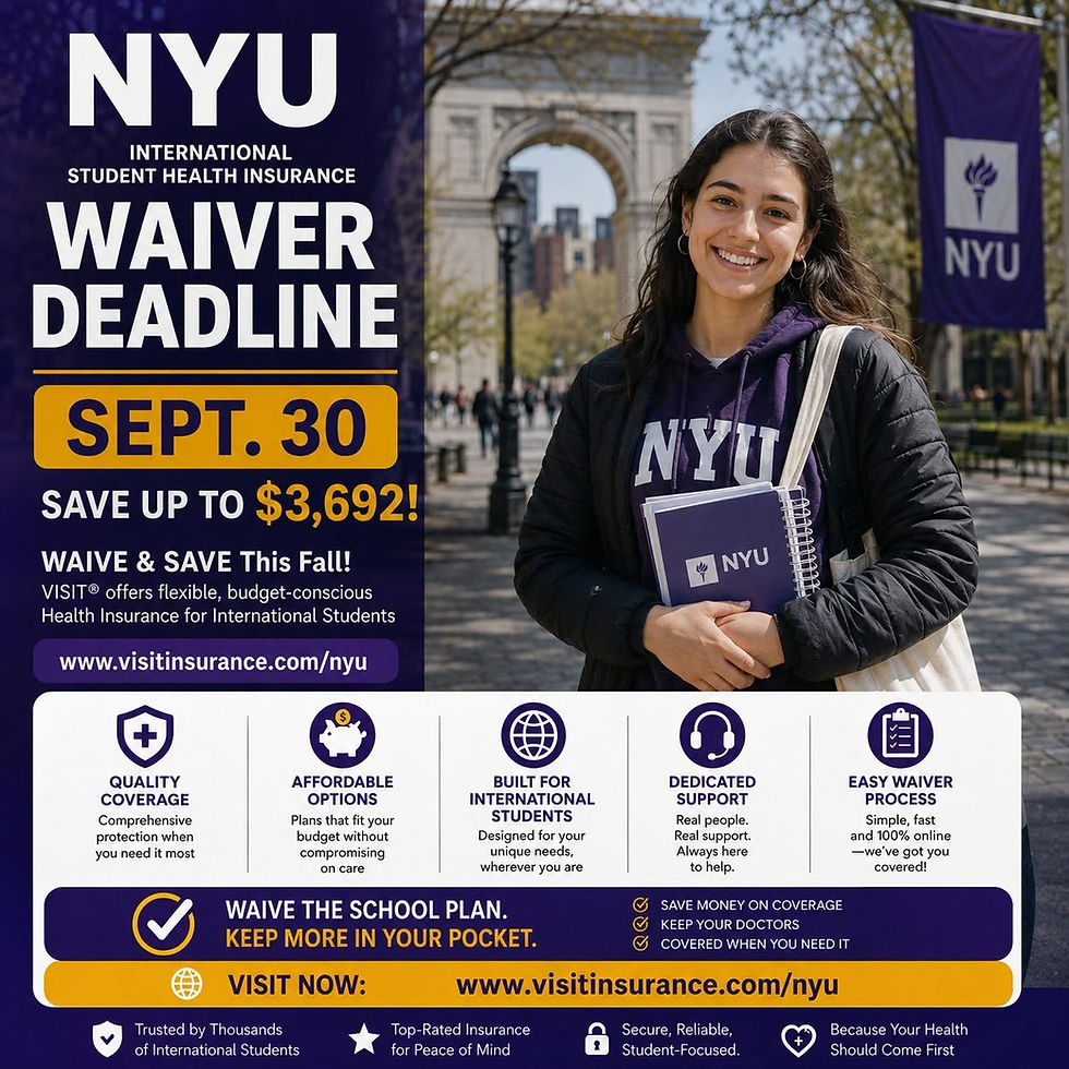 NYU International Student Health Insurance Waiver Guide 2026-2027