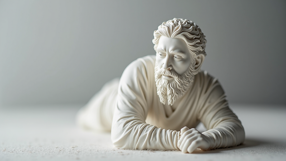 Close-up view of a detailed 3D printed resin model