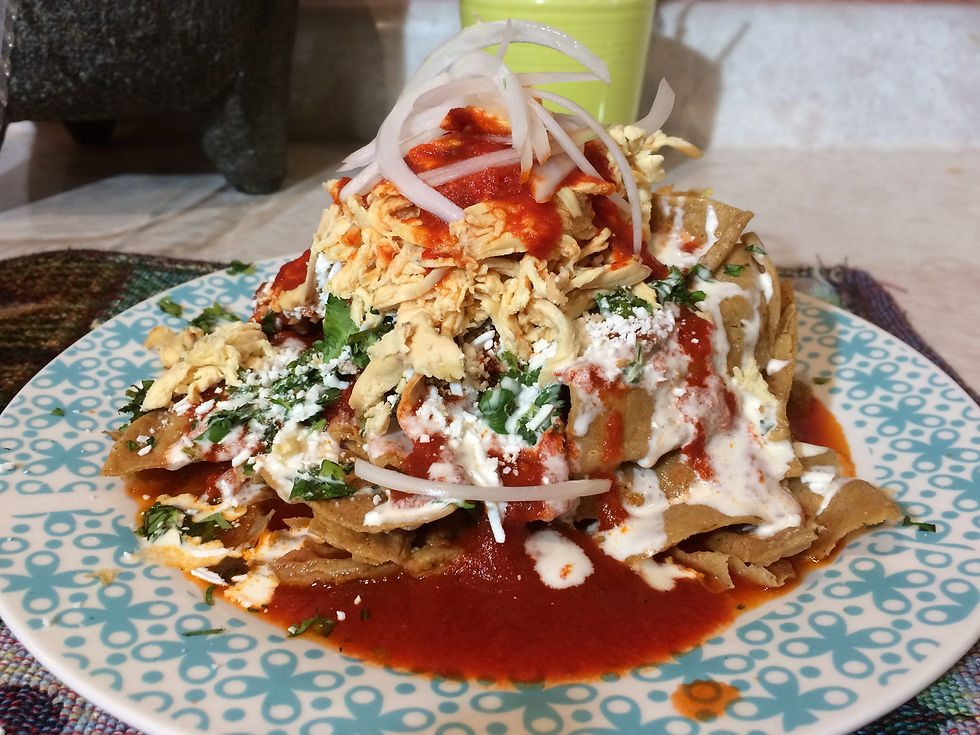 Chilaquiles guajillo.