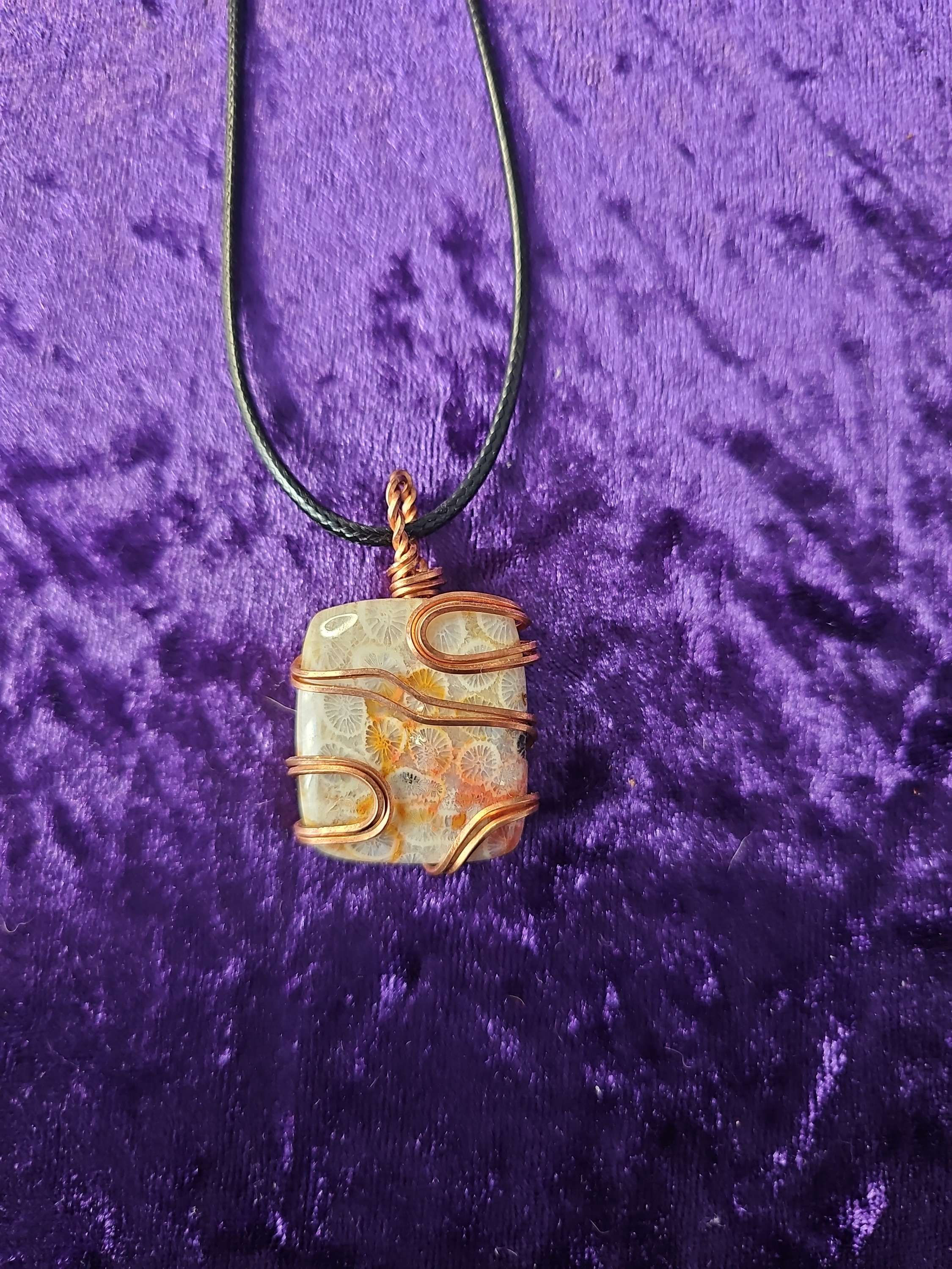 Fossilized Coral Neclace
