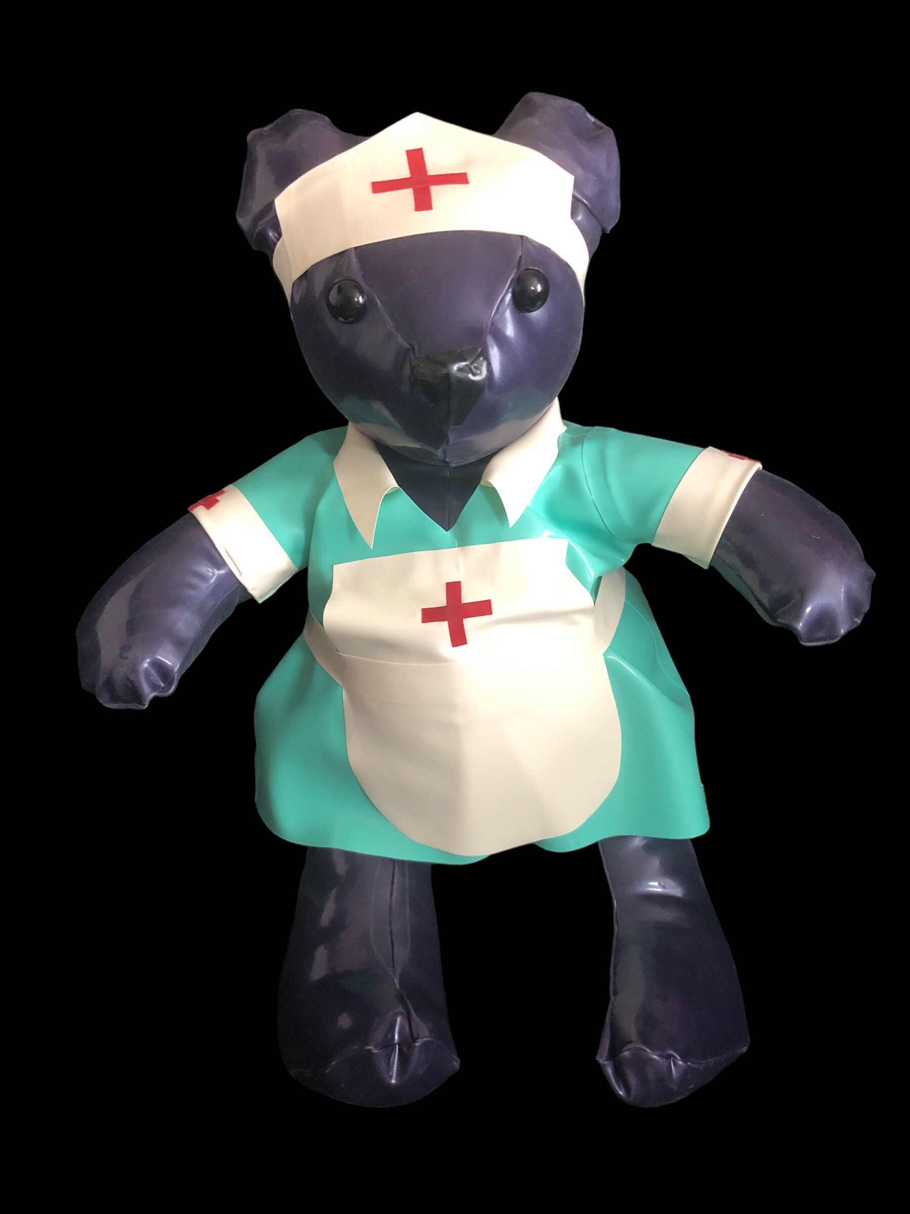 Latex Bear & BAB Build a Bear Latex Nurse Costume