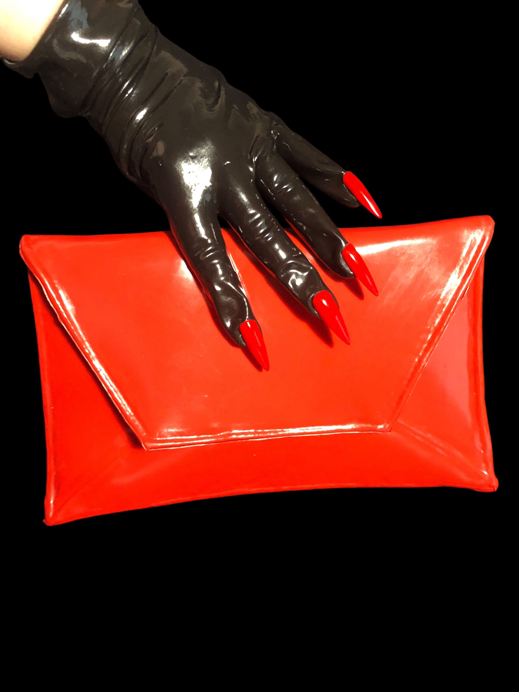 Latex Envelope Clutch bag