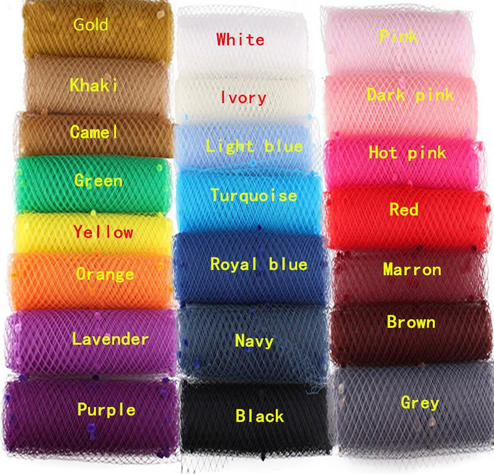 Thumbnail: Mini Latex Top Hat with Birdcage Veil