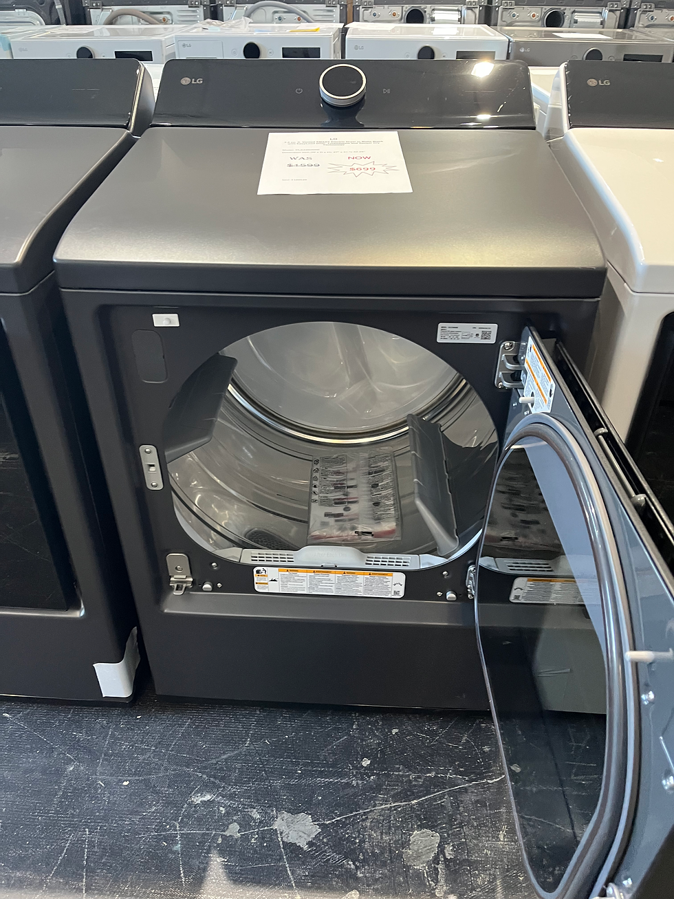 Thumbnail: LG 7.3 cu. ft. SMART Electric Dryer in Matte Black
