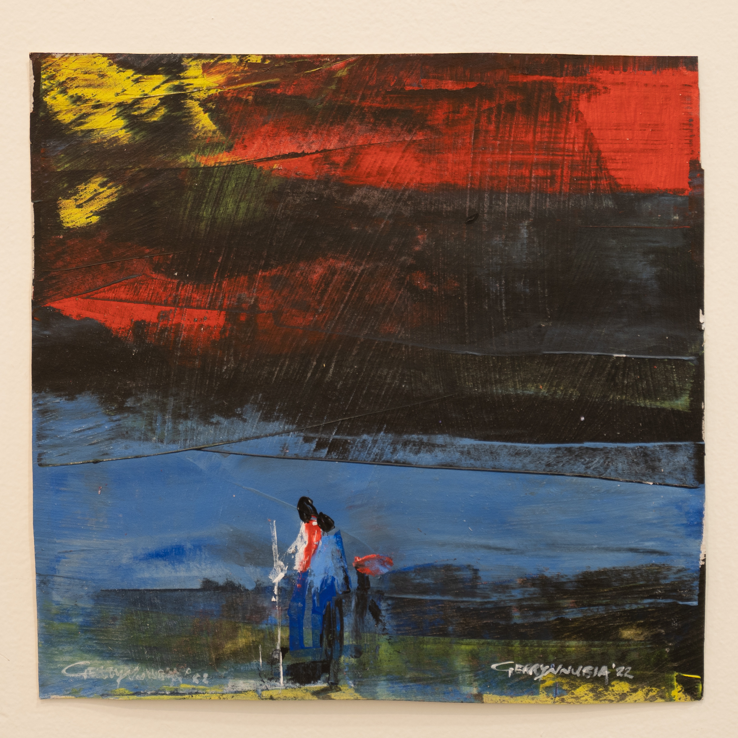 SOLD Gerry Nnubia, Walking Home, 2022
