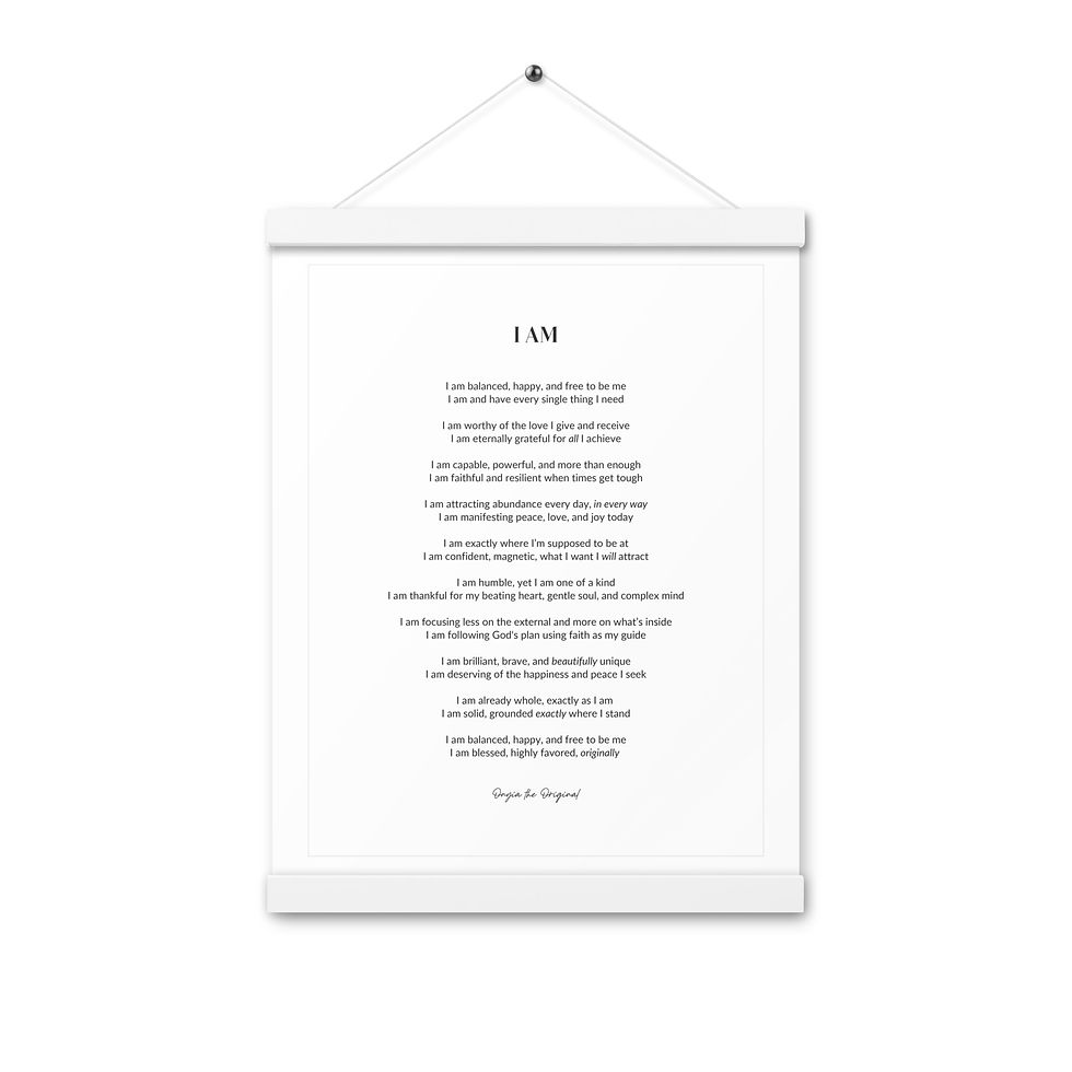 Thumbnail: I Am Affirmations Poster