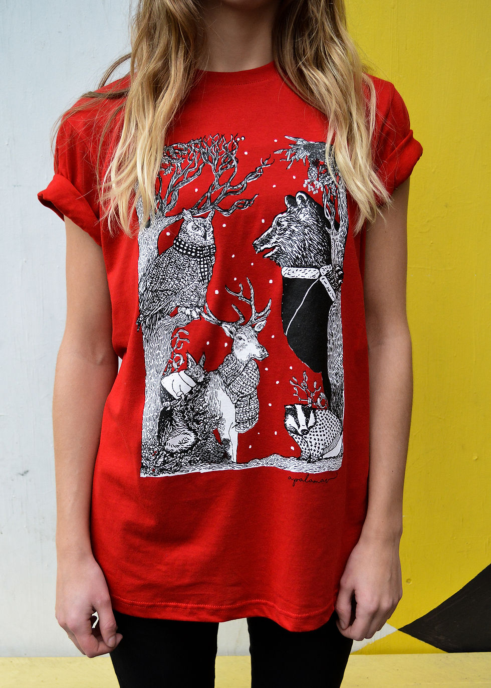 Thumbnail: Woodland Animals Christmas T-Shirt