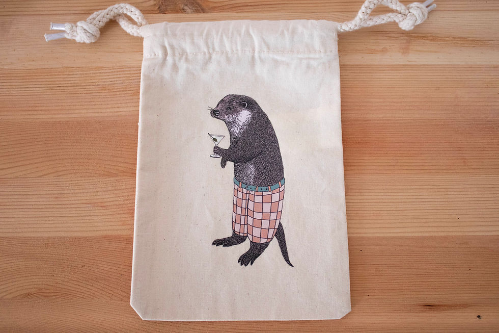 Thumbnail: Illustrated Cotton Stuff Bag