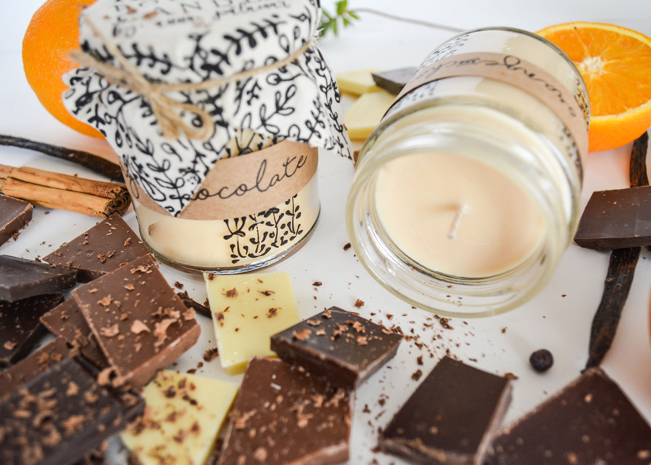 'Orange & Chocolate' Hand Poured Candle