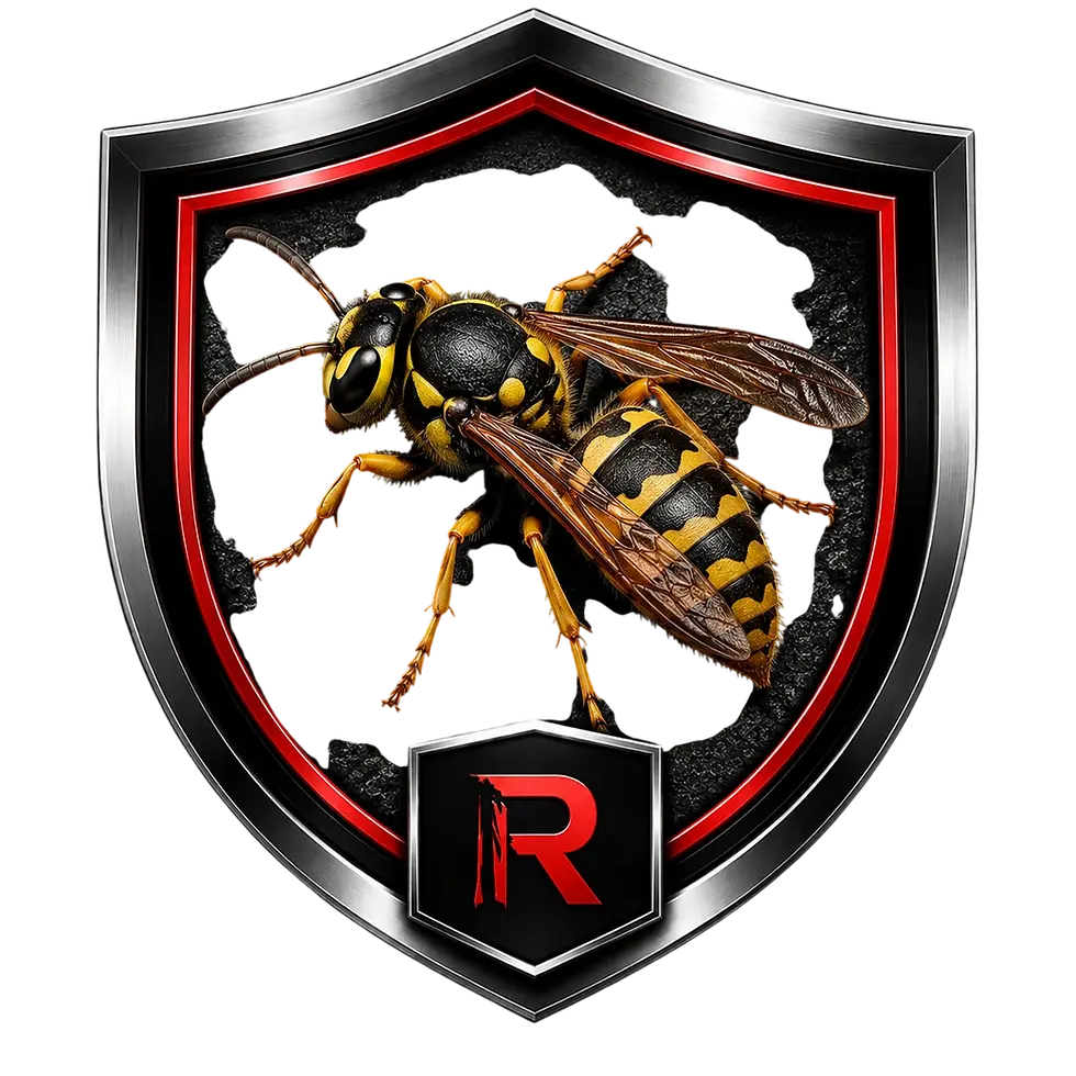 Wasp logo for Bee Control North Alabama shield