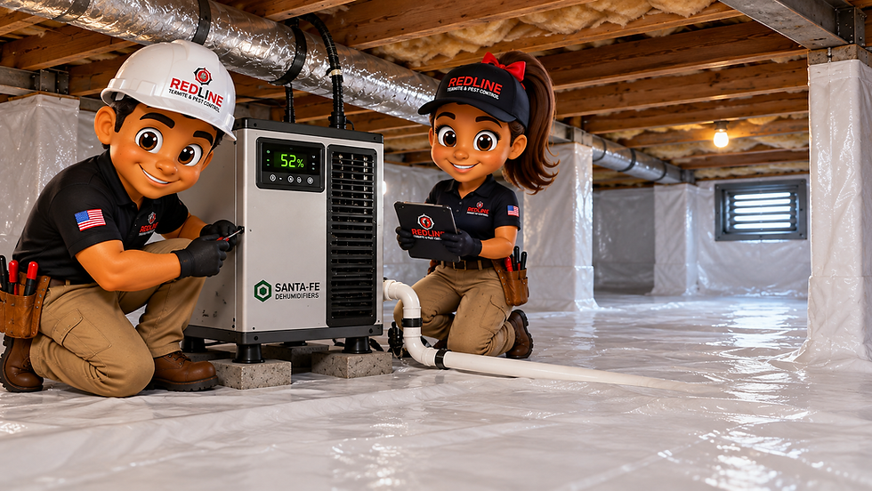 Crawl space services Huntsville AL using dehumidifiers.