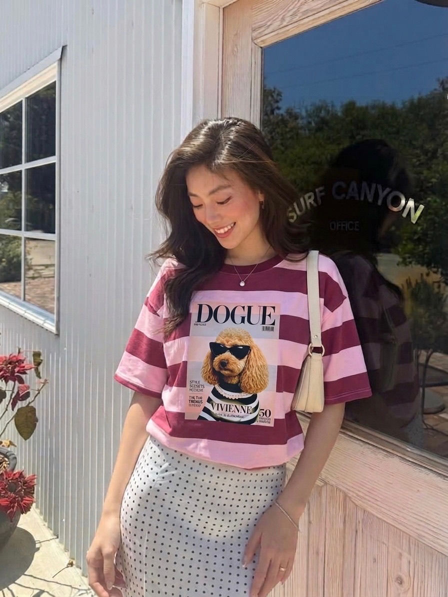 POODLE STRIPED DOGUE SWEATER 45302-24