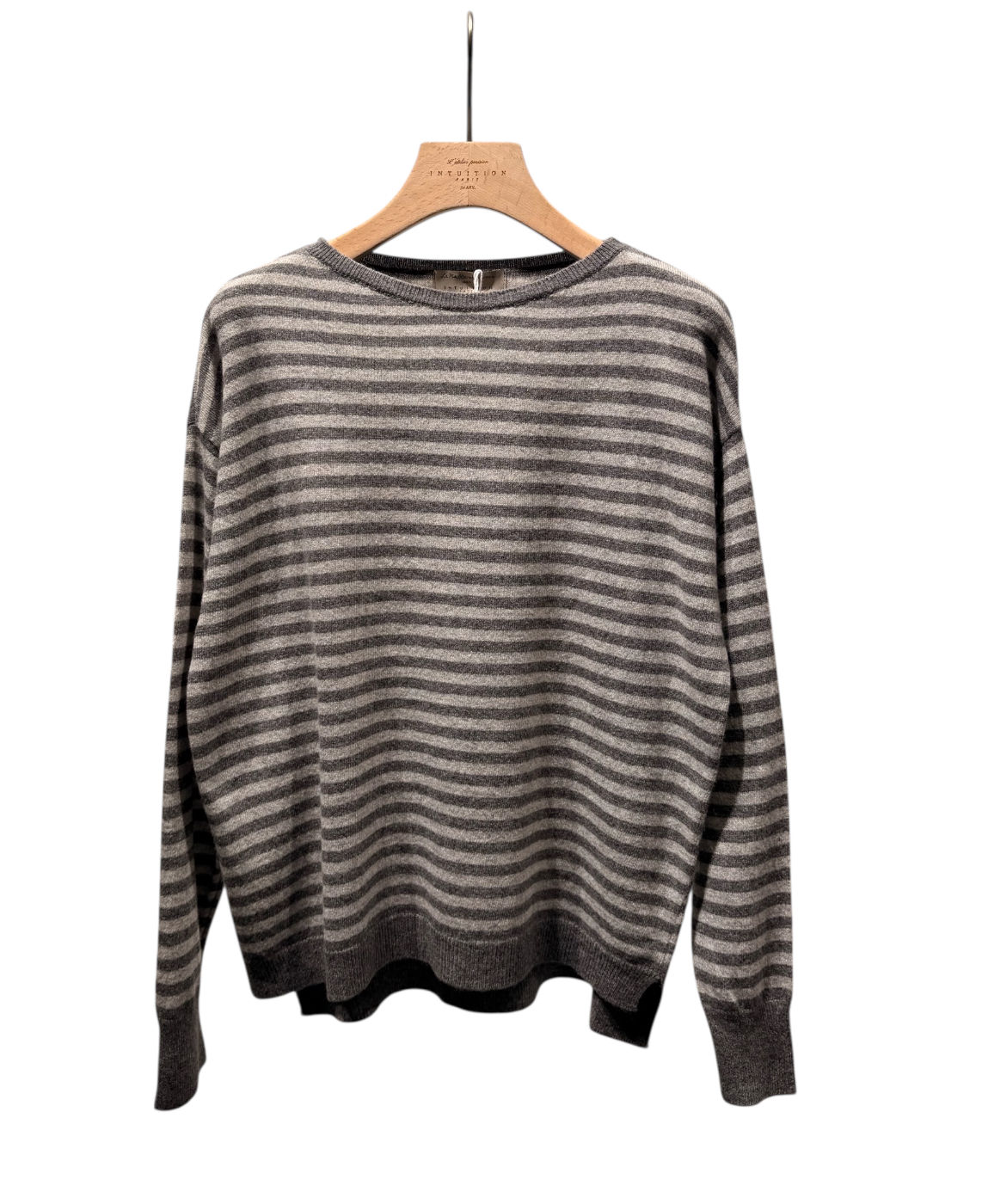 LENA STRIPED JUMPER ANTHRACITE/L-GREY 628901