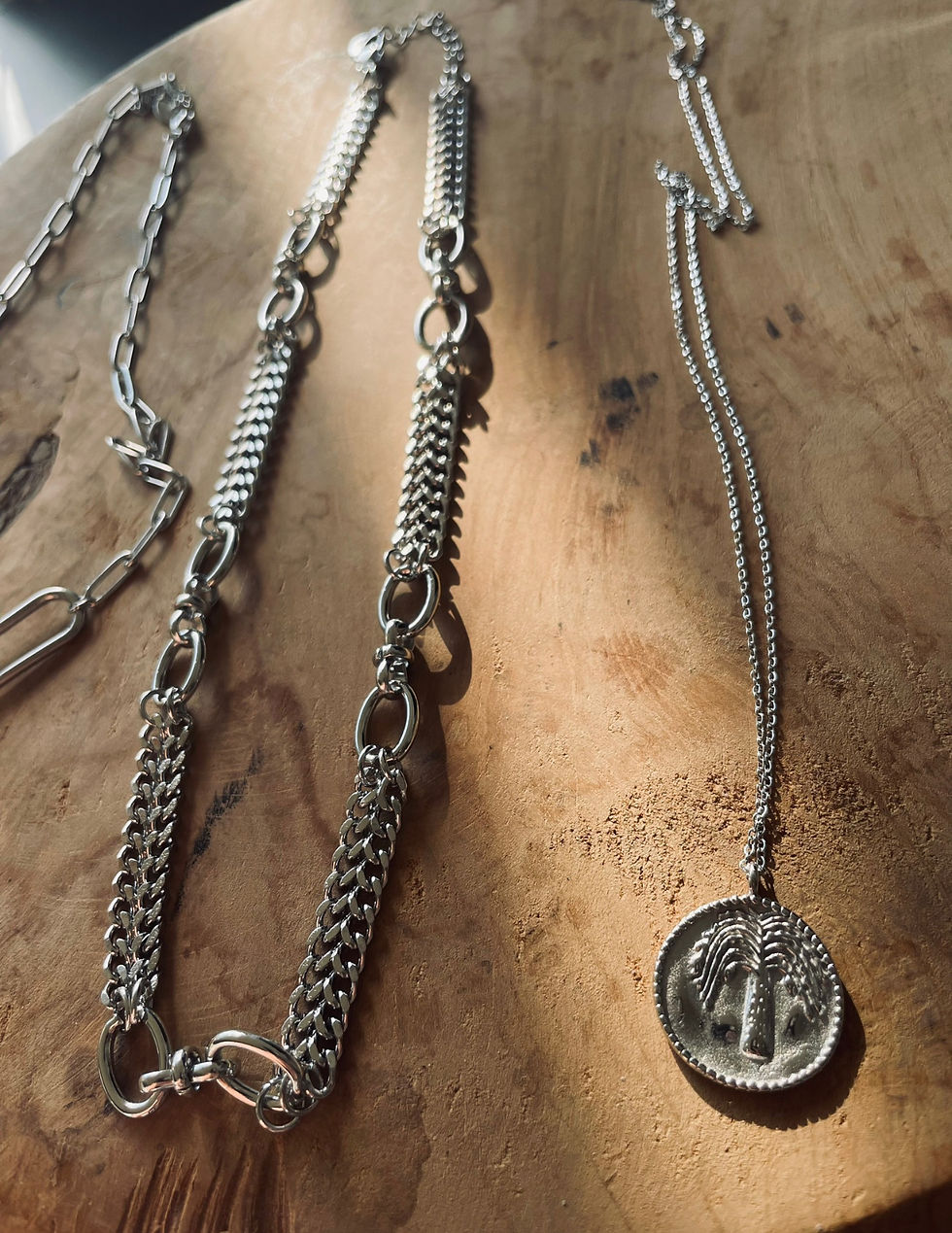 Thumbnail: PALMTREE NECKLACE SILVER