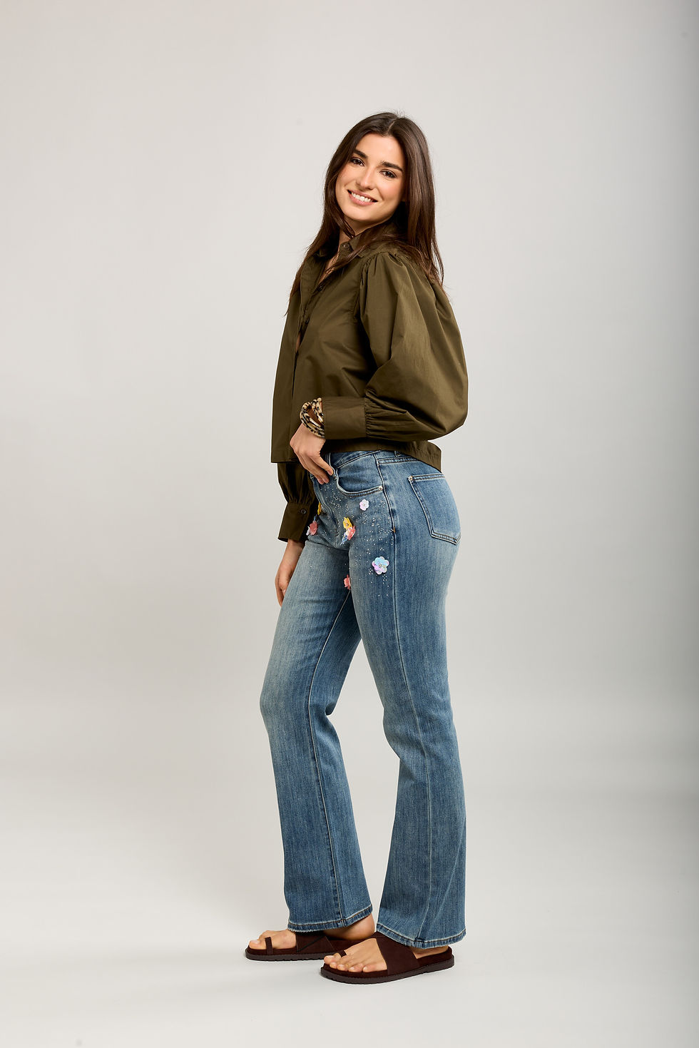 Thumbnail: FLOWER JEANS Z051