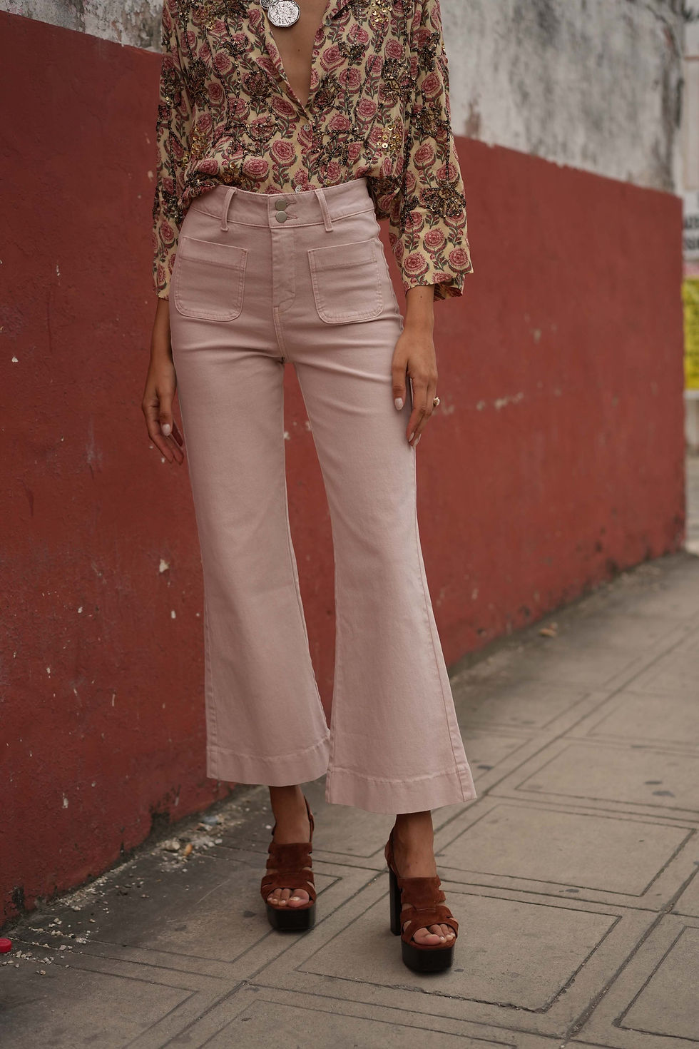 Thumbnail: ELENETTE JEANS ROSE JD474-RDB-#