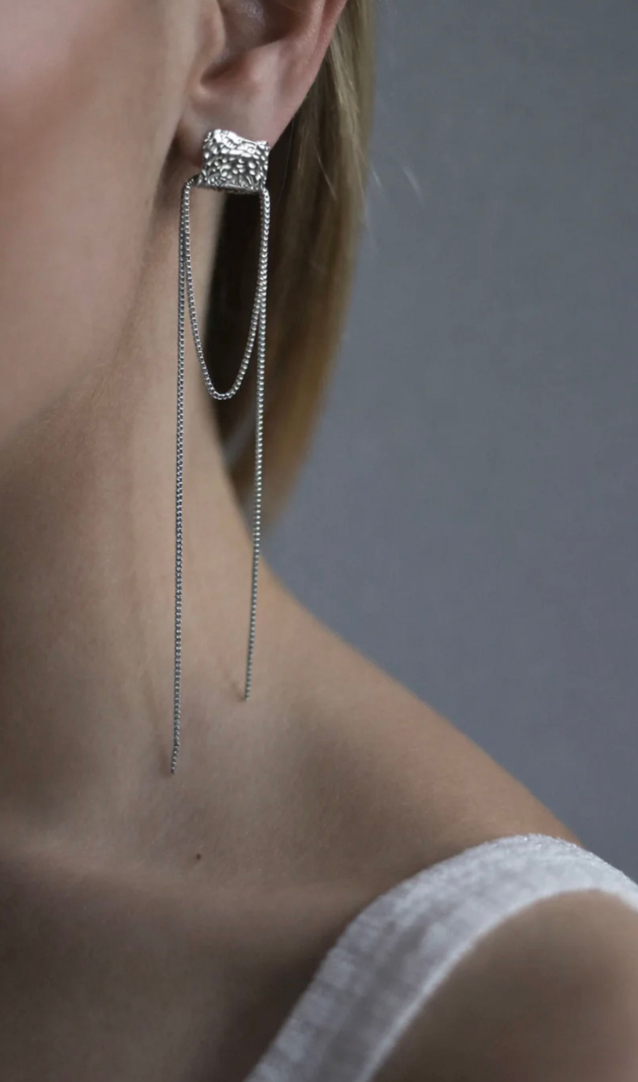 LENA EARRINGS SILVER
