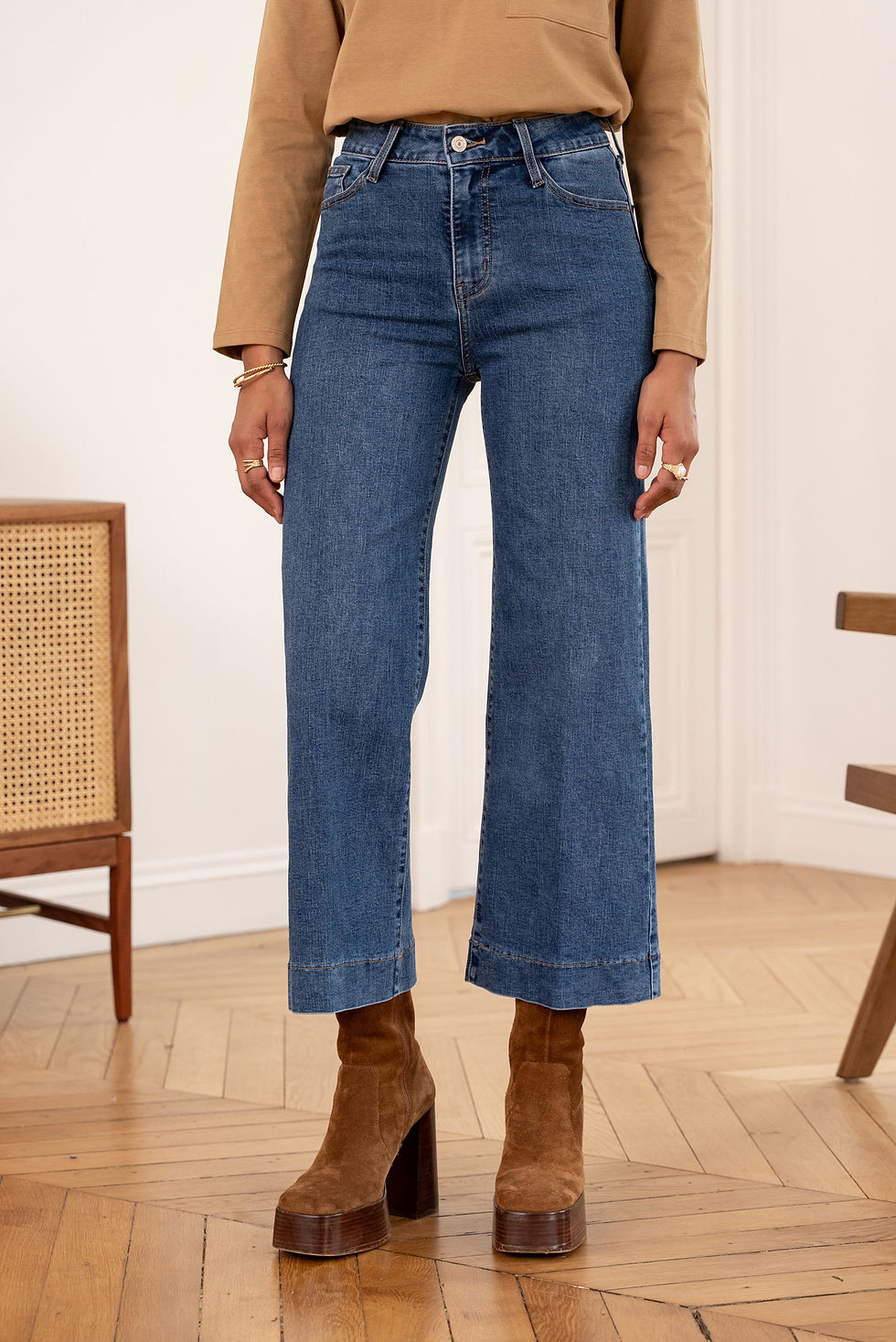 Thumbnail: WINDY JEANS DARK BLUE JD333-F-