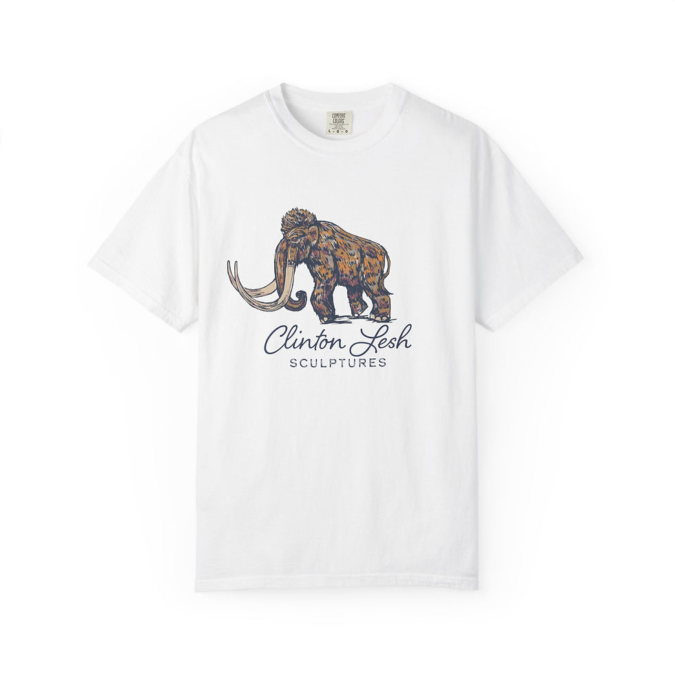 Thumbnail: Mammoth Sculpture T-Shirt — Clinton Lesh Art Tee