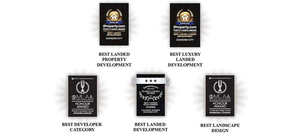 Malaysia property development excellence awards won by Diamond City Township developers