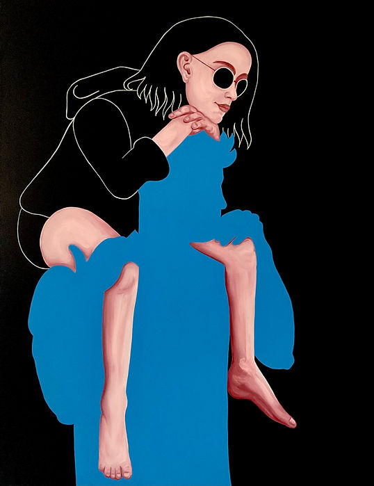 Pietro Librici � Hiding � Oil on canvas � 27 x 35 inches � 68,6 x 88,9 cm.jpeg