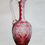 Miniature : Aiguière en cristal doublé rouge