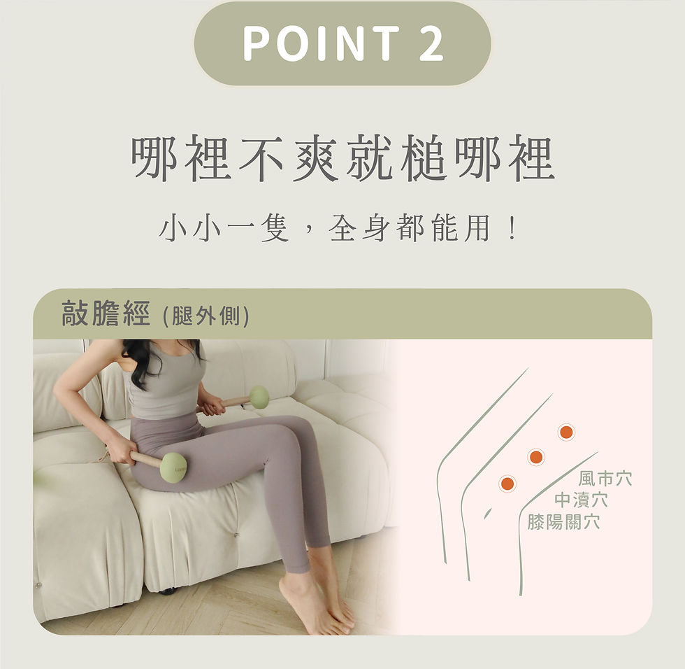 縮圖：Lomoji 樂木集【咚咚！穴道養生按摩槌】