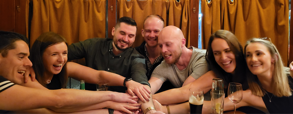 New friends who were sitting at the table next to us