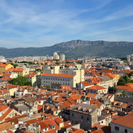 Split Croatia - Rooftops from the bell tower