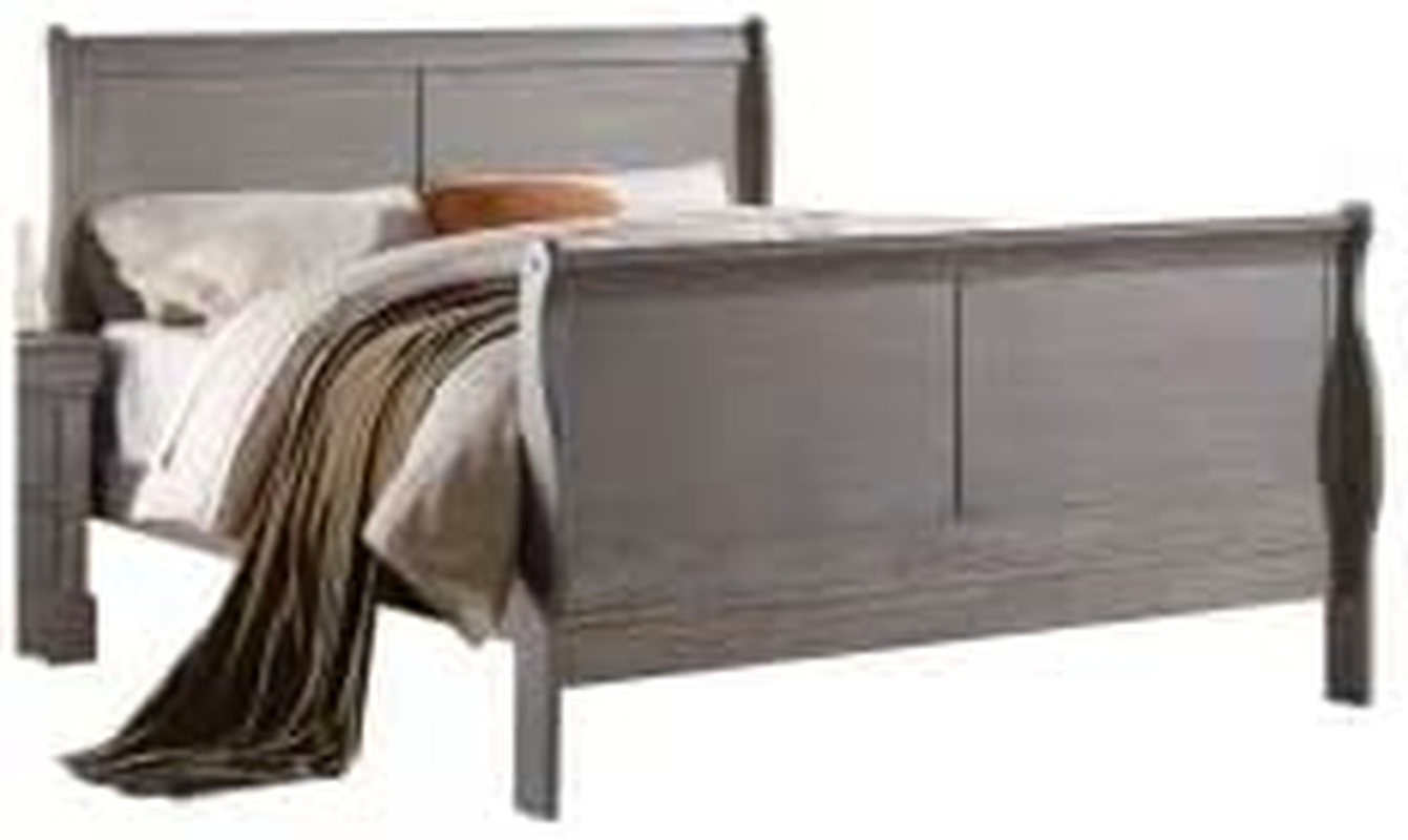 ACME Louis Philippe III Queen Bed - 25500Q - Antique Gray