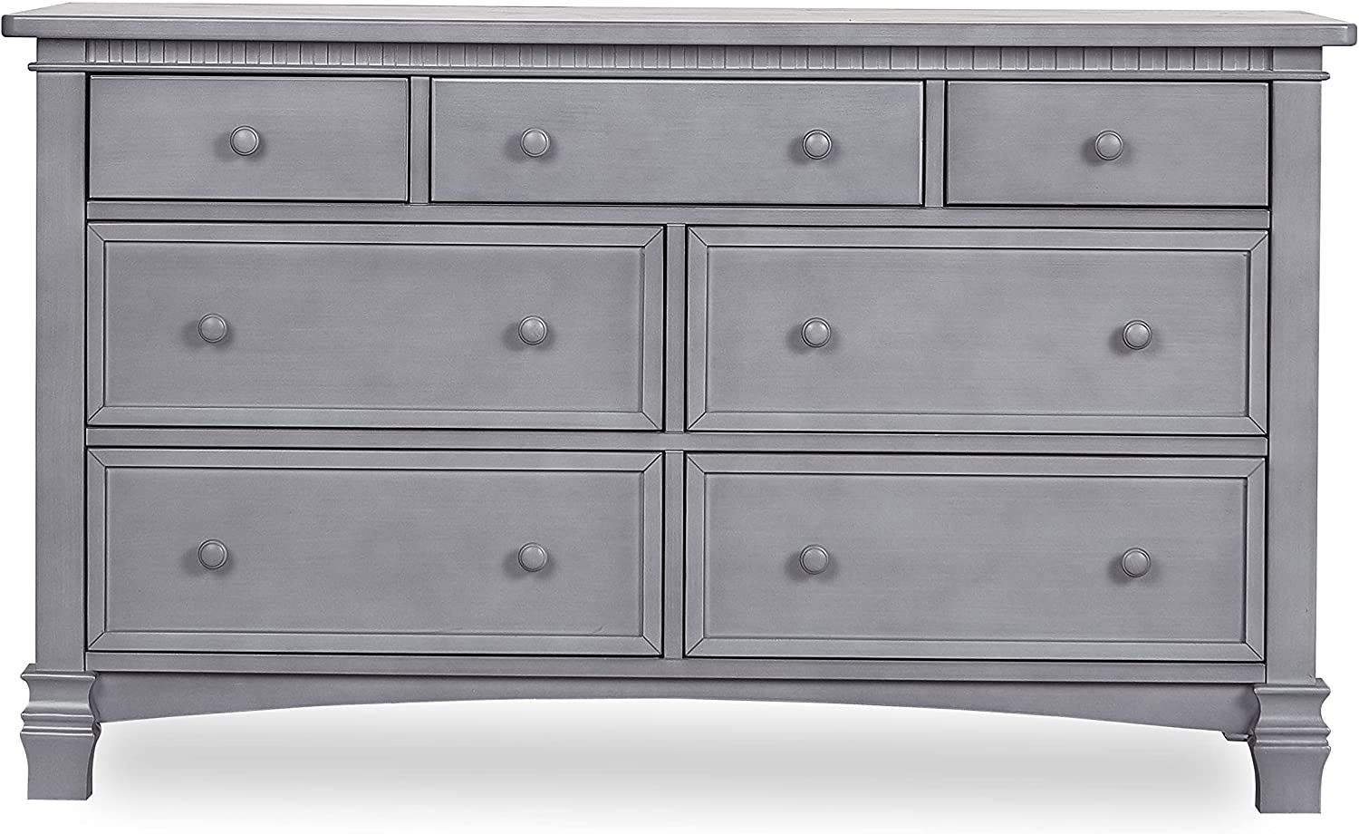 Evolur Santa Fe Double Dresser, Storm Grey