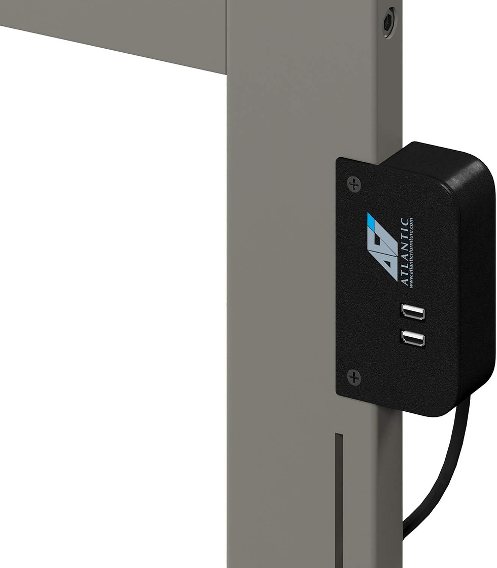 Thumbnail: AFI Orlando King Platform Bed with Open Footboard and Turbo Charger in Grey