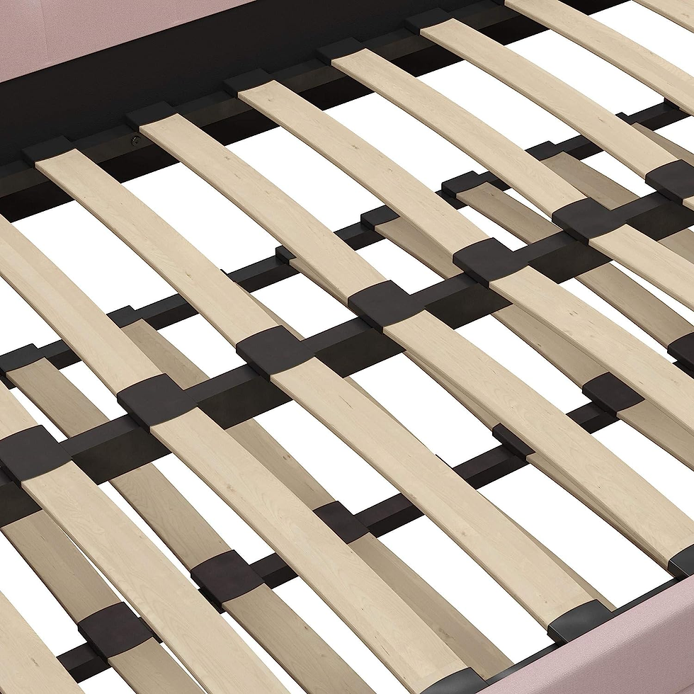 Thumbnail: Novogratz Her Majesty Upholstered Daybed with Trundle, Twin Size Frame, Pink Lin