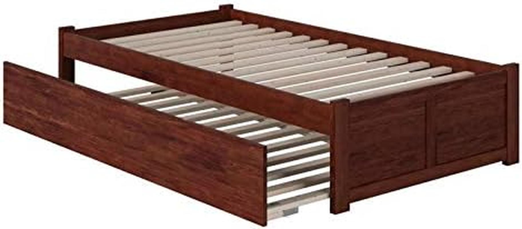 Atlantic Furniture Concord Bed with Footboard and Twin Extra Long Trundle, XL, W
