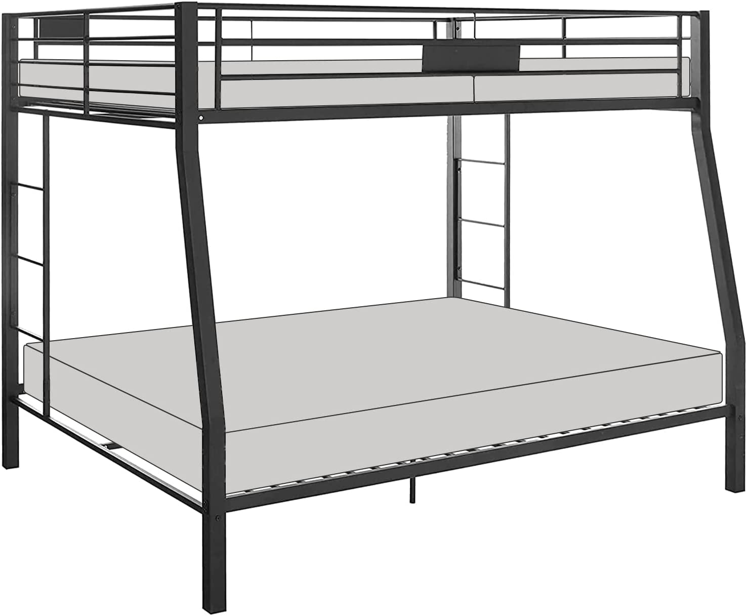 ACME FURNITURE Limbra Full Xl/Queen Bunk Bed - 38005 - Sandy Black.