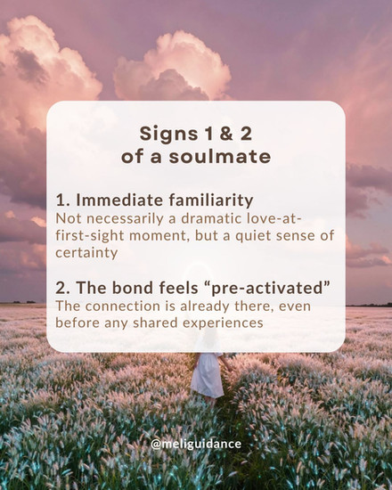 signs to recognize a soulmate