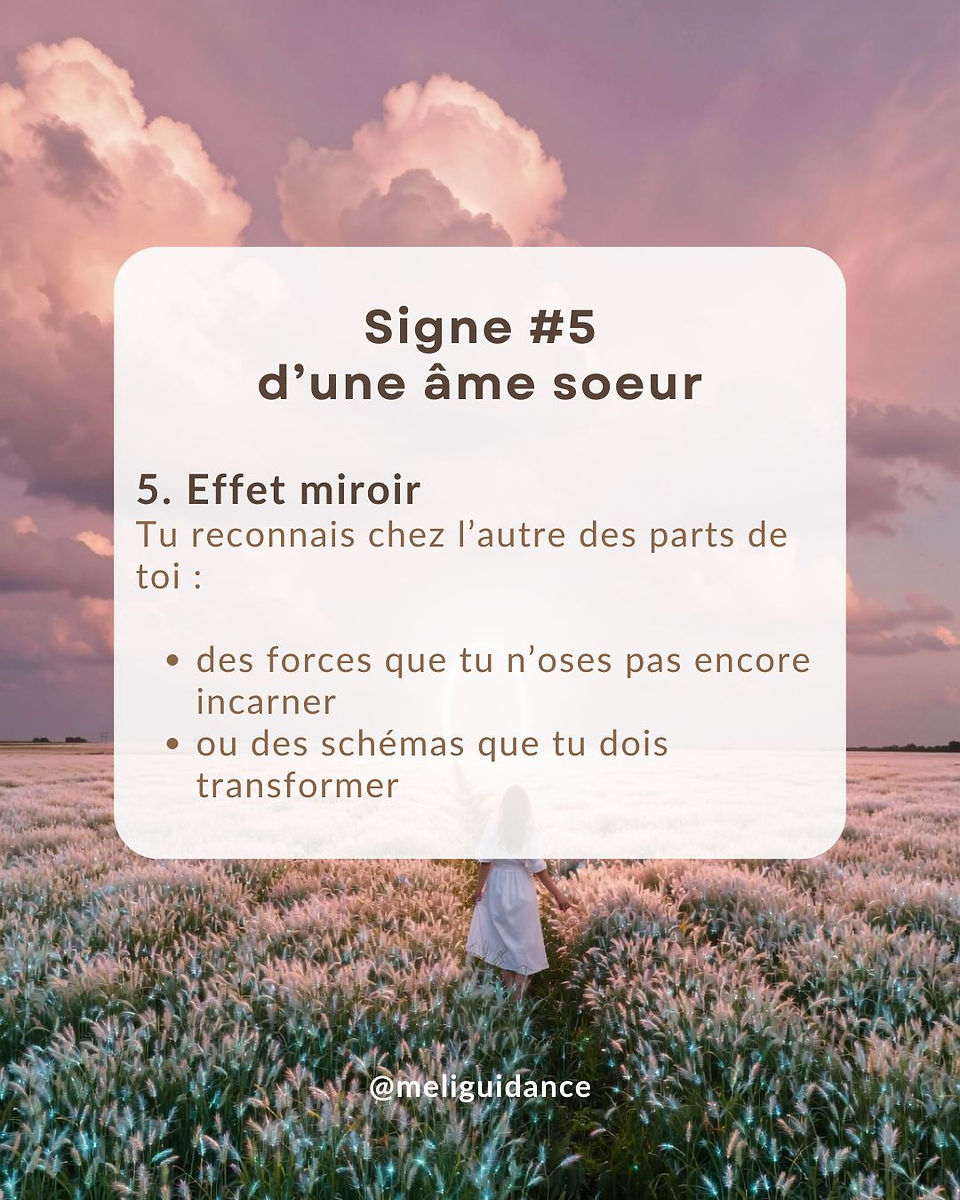 signes pour reconnaître une âme soeur